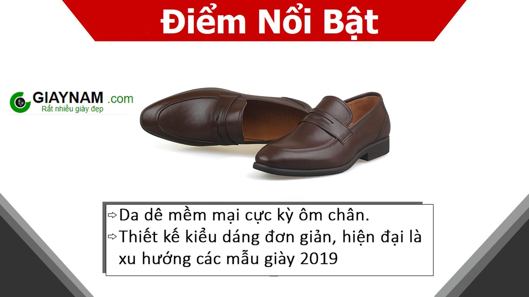 Giày da nam da bò xịn 2019